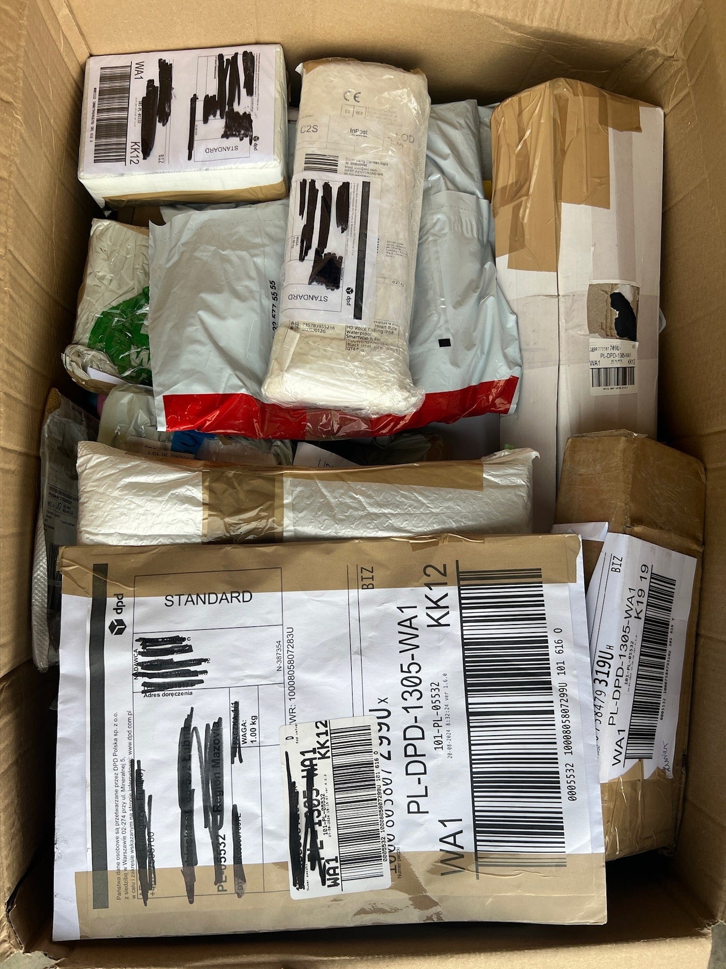 Unzustellbare DPD Pakete - Karton/Palettenweise - wählbar nach Gewicht - ab 7kg