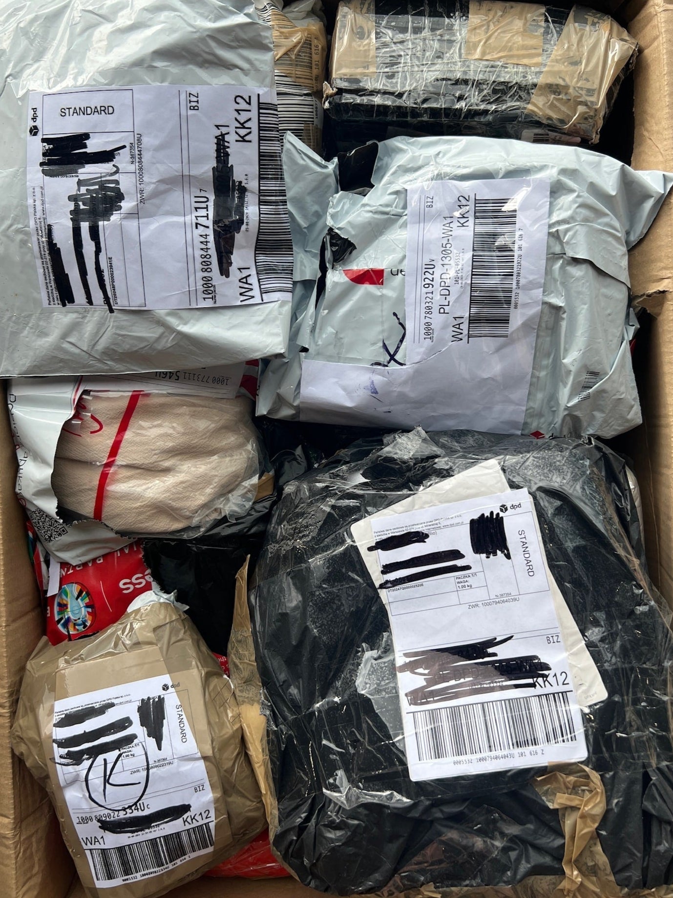 Unzustellbare DPD Pakete - Karton/Palettenweise - wählbar nach Gewicht - ab 7kg
