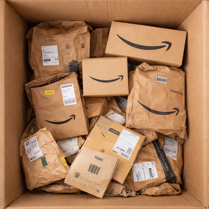 Secret Packs "amazon" – versiegelte Kartons und Papiertaschen