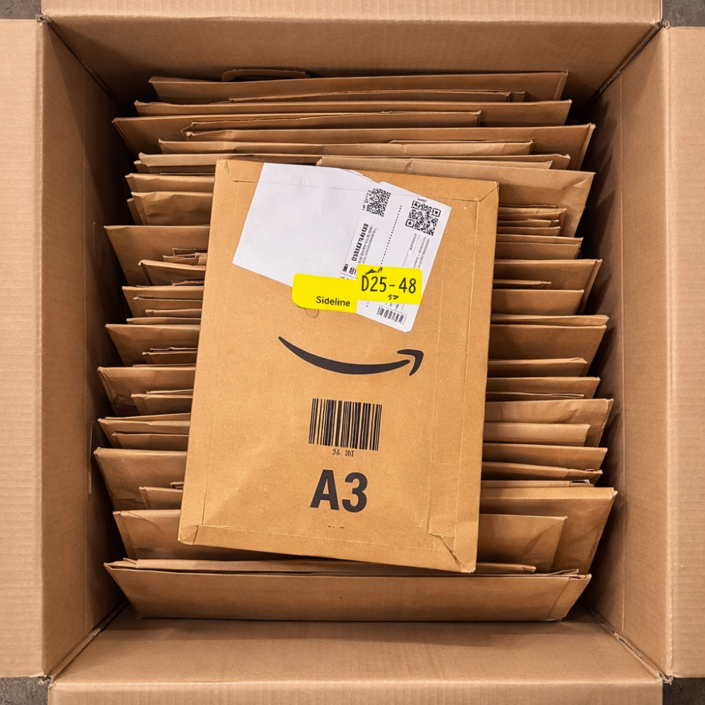 Secret Packs "Slim" – flache Postsendungen und Amazon Umschläge