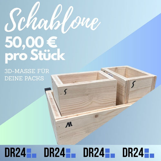 "Schablone" aus Holz – individuelle Produktschablone für passgenaue Bestellungen