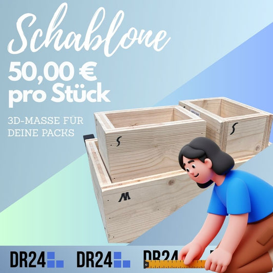"Schablone" aus Holz – individuelle Produktschablone für passgenaue Bestellungen