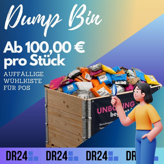 „Dump Bin“ für Secret Packs – Verkaufsstarkes Palettendisplay für den Point of Sale