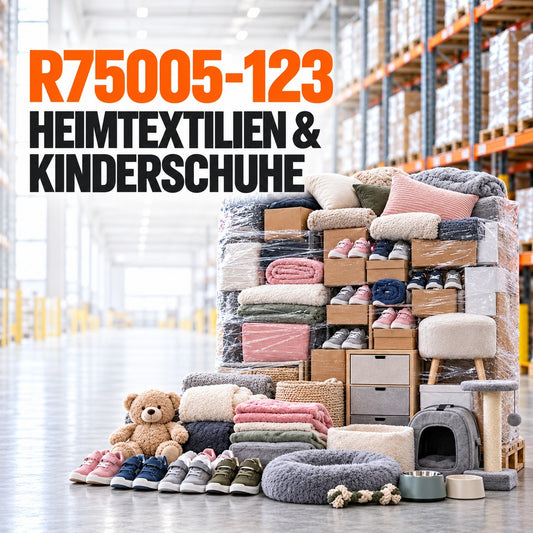 Neuwarenpalette R75005-123 – Heimtextilien & Kinderschuhe