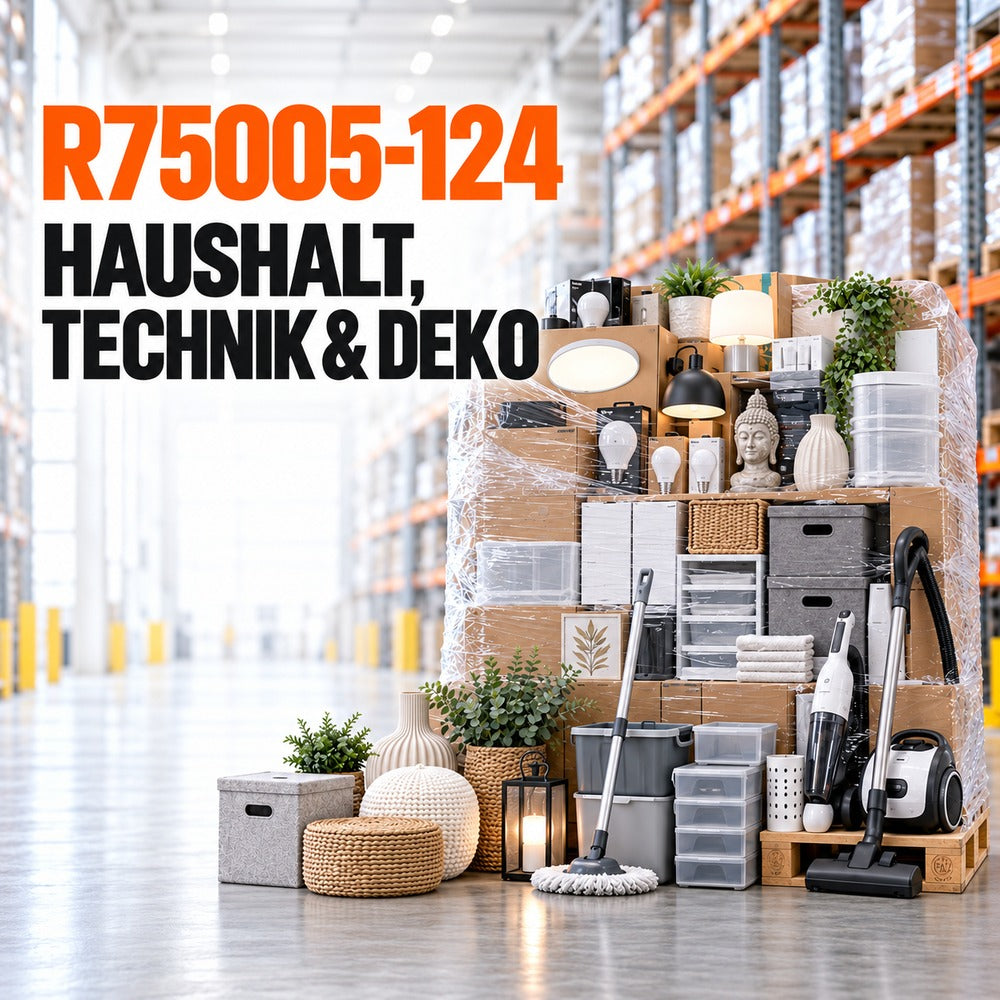 Neuwarenpalette R75005-124 – Haushalt, Technik & Deko