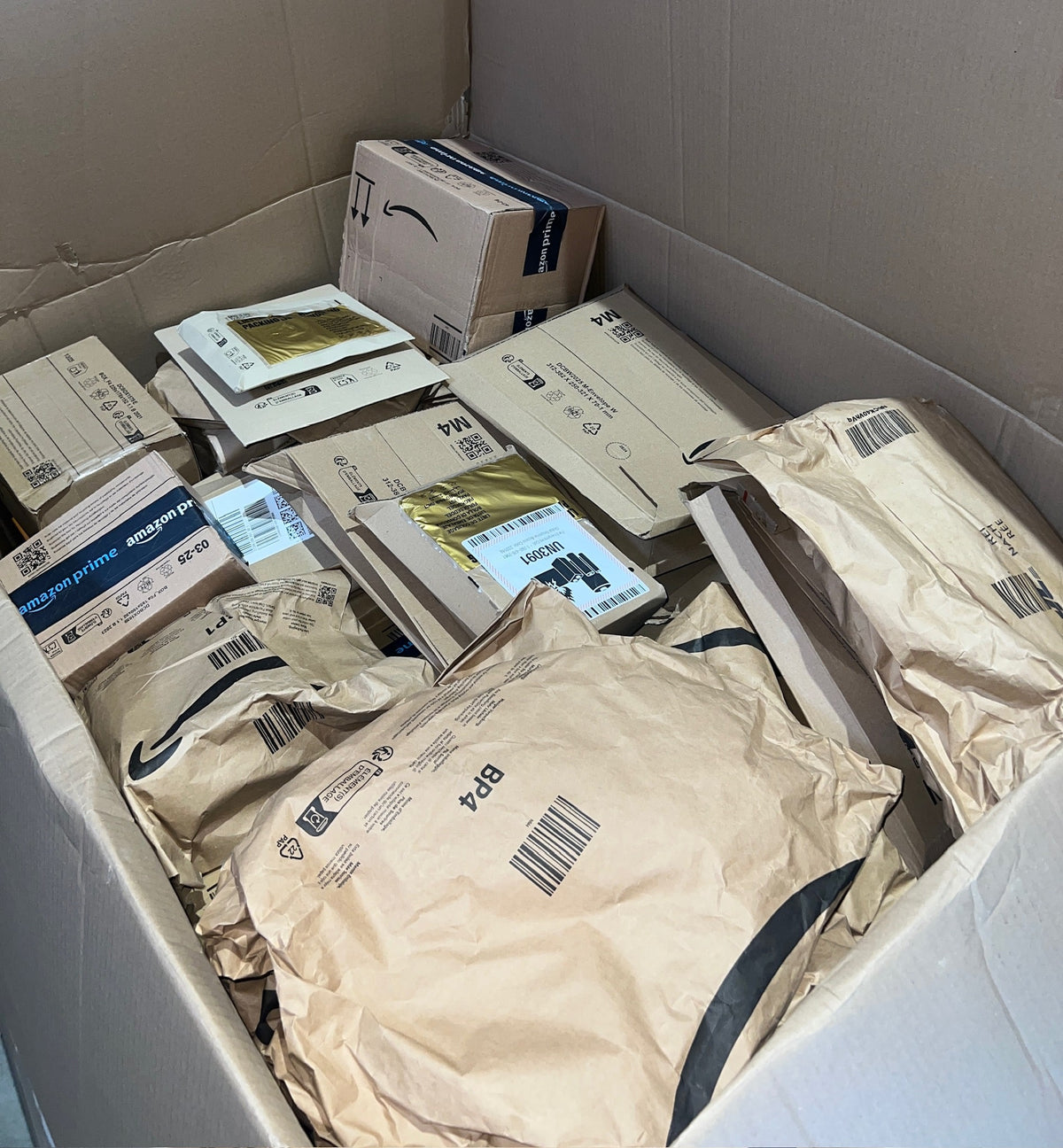 Versiegelte Amazon Kartons/Umschläge - Mengenabnahme - ab 50 Stk.
